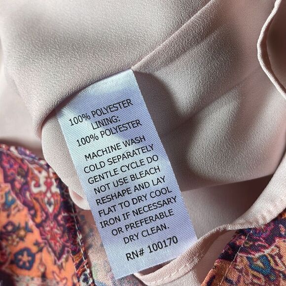 Tabitha Webb Multicolored, Lined Sleeveless Blouse. Like New (Size: Small) - Picture 13 of 14